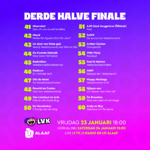 overzicht 3e halve finale LVK 2026