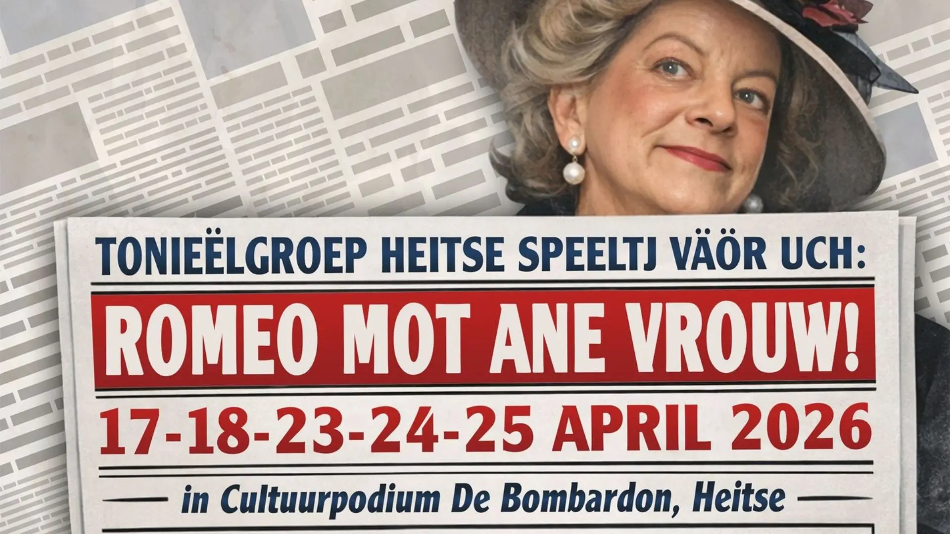 toneelvoorstelling 'Romeo mot ane vrouw'